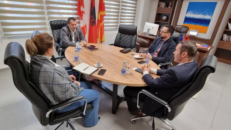 Kryetari z. Blerim Bexheti takoi të ngarkuarin me punë në Ambasadën e Republikës së Kosovës, z. Prindon Sadriu