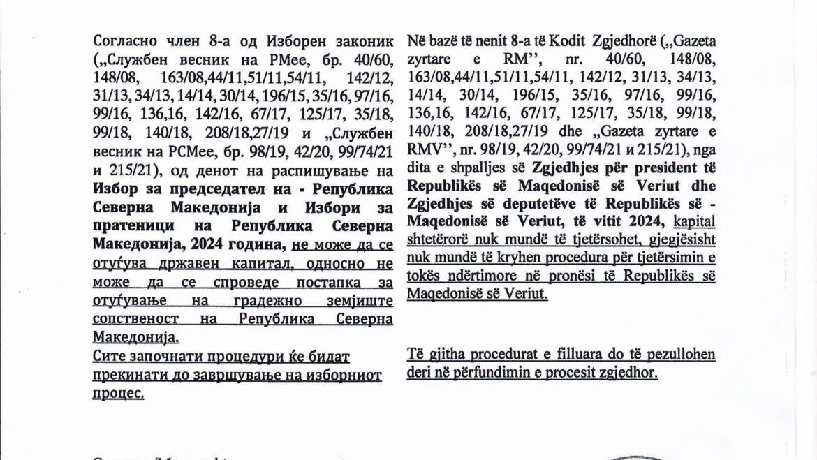 ИЗВЕСТУВАЊЕ